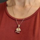 Image 4 of Gold elephant pendant