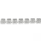 Image 5 of White gold link bracelet with diamond; 0.68 ct.