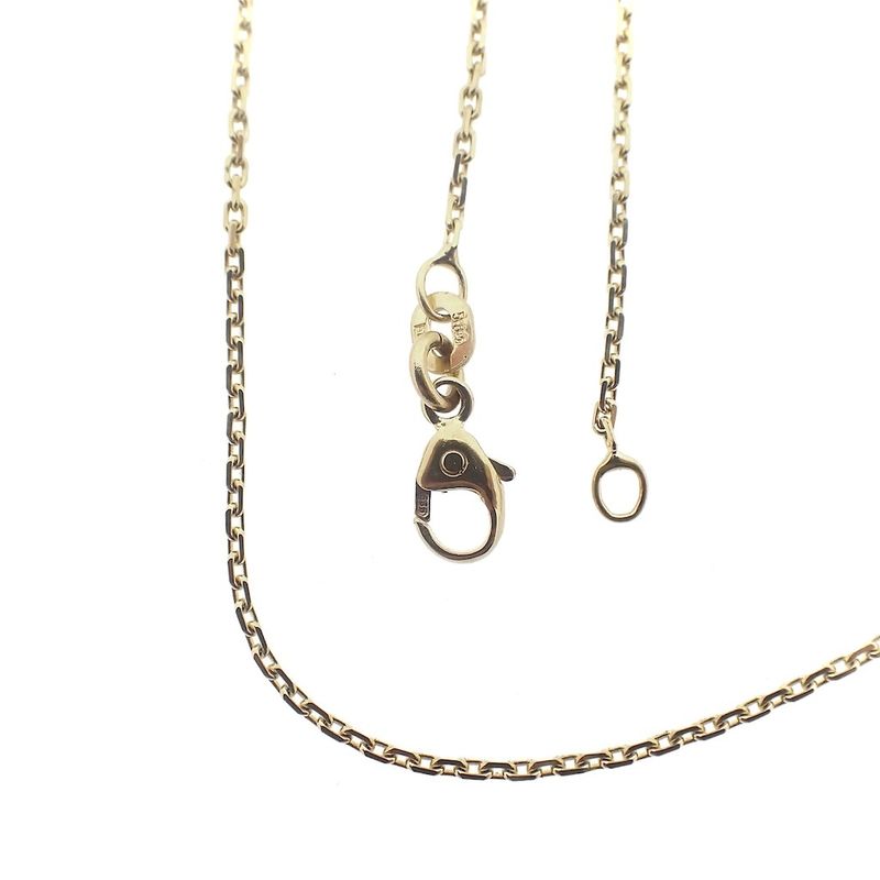 Image 1 of Gold anchor link chain | 45.5 cm