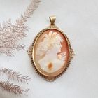 Image 6 of Vintage gold pendant with cameo