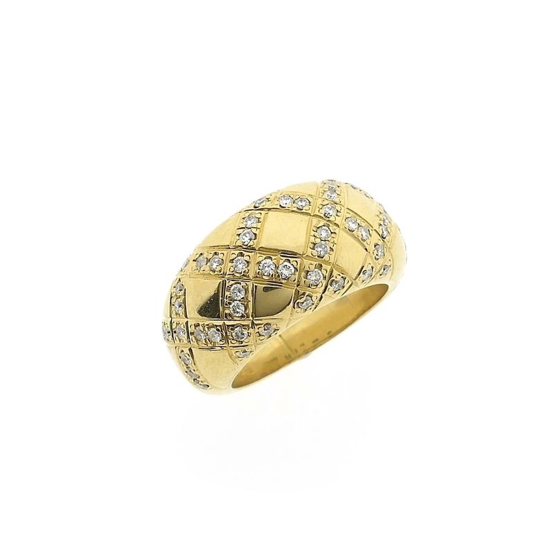 Image 1 of Gold ring with diamonds; 0.60 ct.