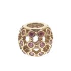 Image 3 of Pandora charm; Gold; Pink Stones