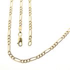 Image 1 of Gold Figaro link chain | 61 cm