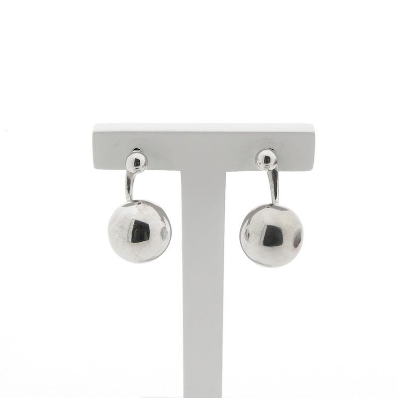 Image 1 of Silver stud earrings with balls