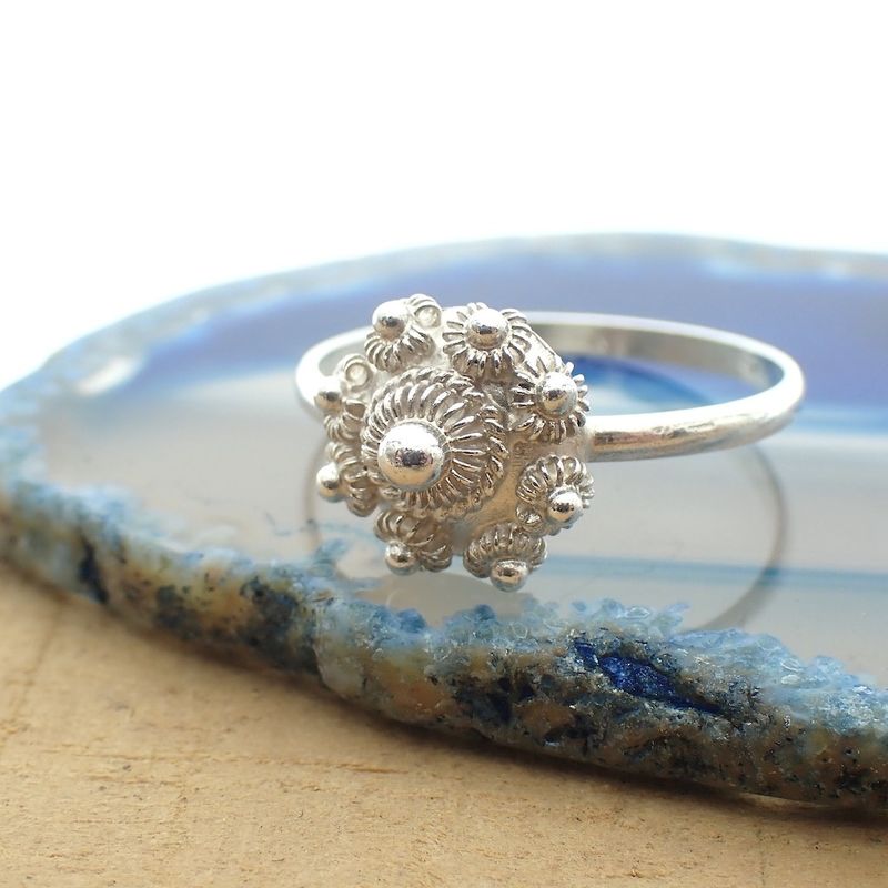 Image 6 of Silver ring with Zeeland button
