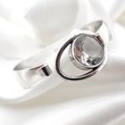 Image 4 of Silver vintage bracelet with crystal; N.E. From | Ø 56.5 mm
