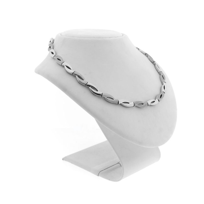 Image 3 of Silver link chain | 43 cm