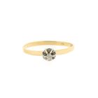 Image 3 of Gold solitaire ring with diamond | 0.02 ct.