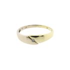 Image 3 of Two-tone gold ring with diamond; 0.02 ct.