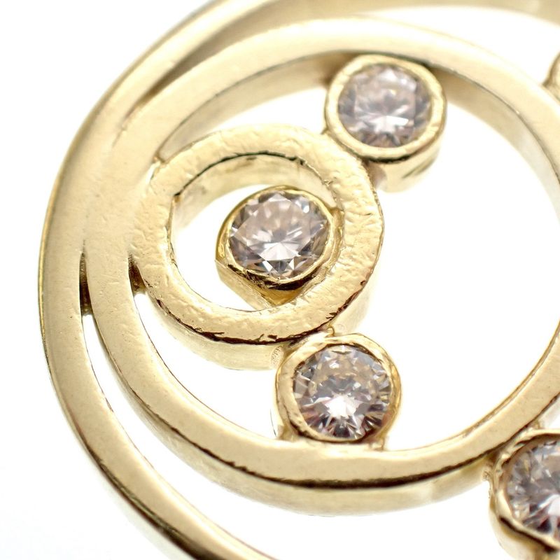 Image 3 of Golden fantasy pendant with diamond 0.25 ct.