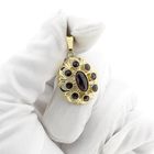 Image 8 of Vintage gold pendant with garnet