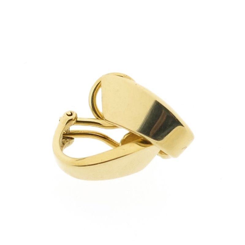 Image 4 of Gold clip-on earrings | Vintage