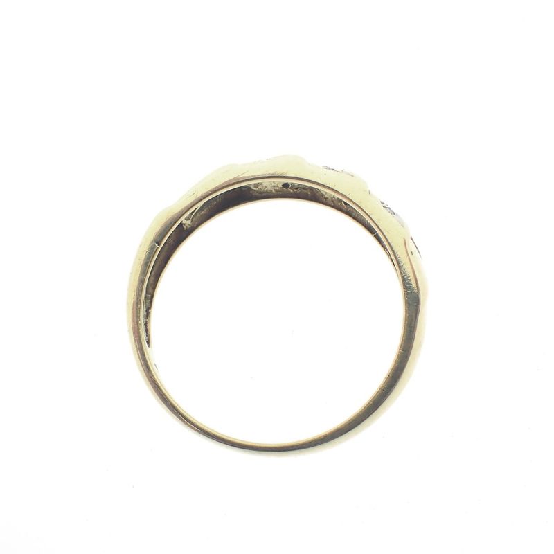 Image 4 of Gold ring with diamonds; 0.045 ct.