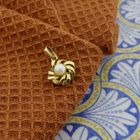 Image 2 of Vintage gold pendant with cultured pearl.