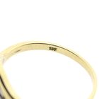 Image 8 of Bicolor Gold Ring with 0.18 ct Diamond; 14K; Size 17.75