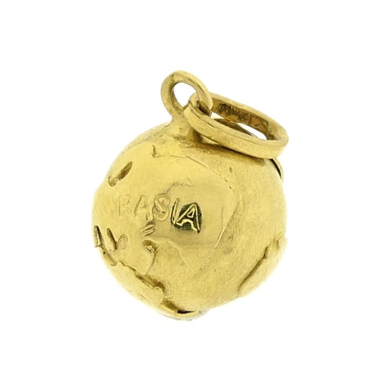 Image 1 of 18 carat gold globe pendant