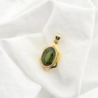 Image 4 of Gold pendant with peridot stone