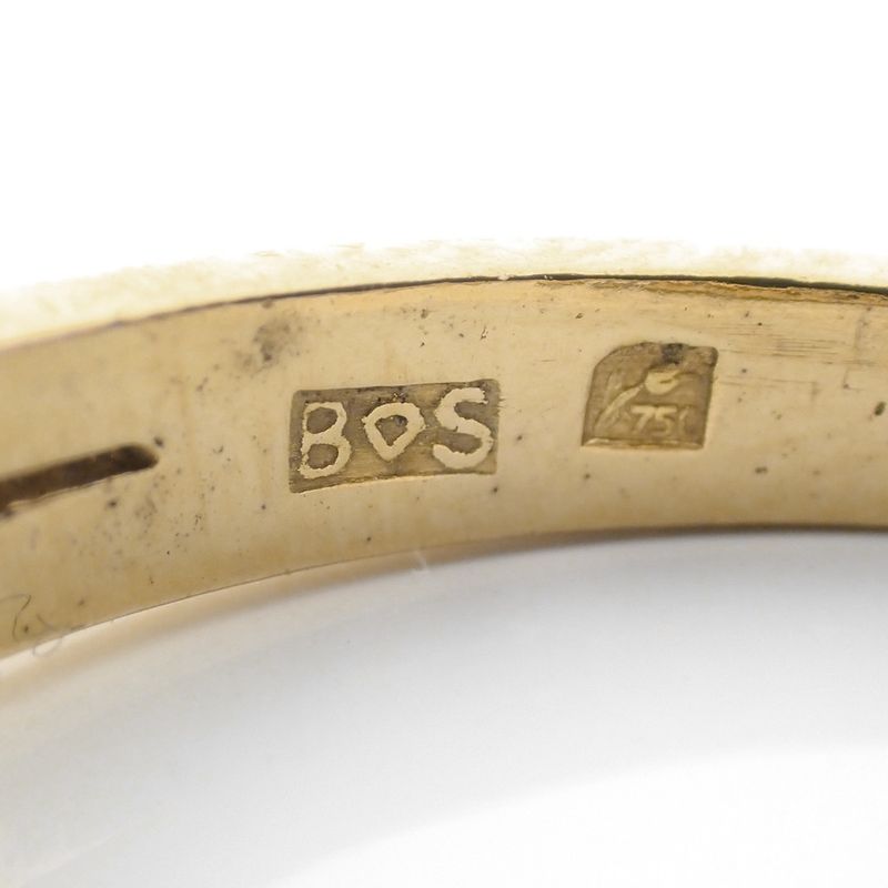 Image 8 of Gold ring with diamond 0.22 ct.