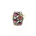 Afbeelding 3 van Vintage gouden ring met granaat