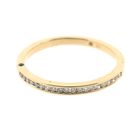 Image 5 of Gold ring with emerald and diamond | 0.10 ct.