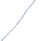 Image 7 of Light blue topaz bead necklace with gold clasp | 45.5 cm