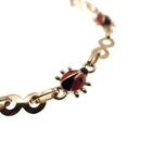 Image 6 of Gold children's bracelet with ladybugs | 14 cm