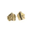 Image 7 of Gold stud earrings; Scandinavian design