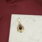 Image 2 of Vintage gold pendant with garnet