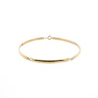 Gold bar link bracelet