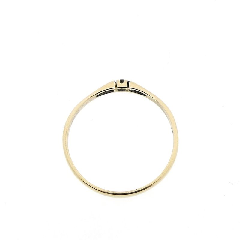 Image 5 of Gold solitaire ring with diamond | 0.02 ct.