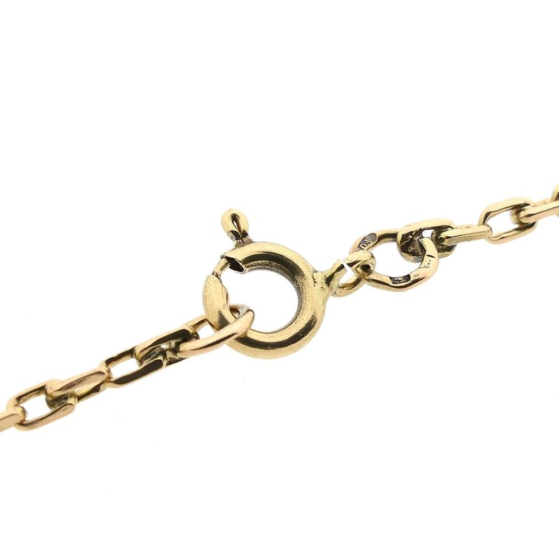 Image 4 of Gold Anchor Chain Necklace; 14 Karat; 65 cm