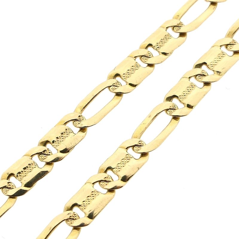Image 6 of 18K Yellow Gold Figaro Necklace | 47 cm