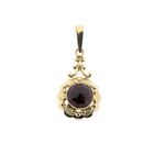 Image 1 of Vintage gold pendant with garnet