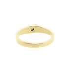 Image 4 of Gold solitaire ring with diamond; 0.02 ct.