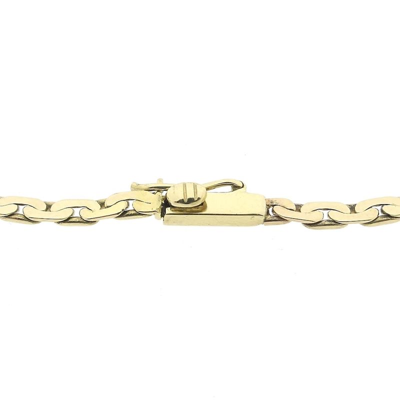 Image 4 of Gold fantasy link bracelet with diamond; 0.03 ct. | 17.5 cm