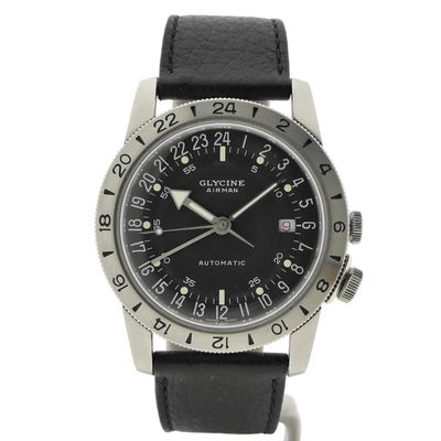 Glycine Airman No. 1 GMT Automatic GL0162; Men's watch Image 1 of Glycine Airman No. 1 GMT Automatic GL0162; Men's watch