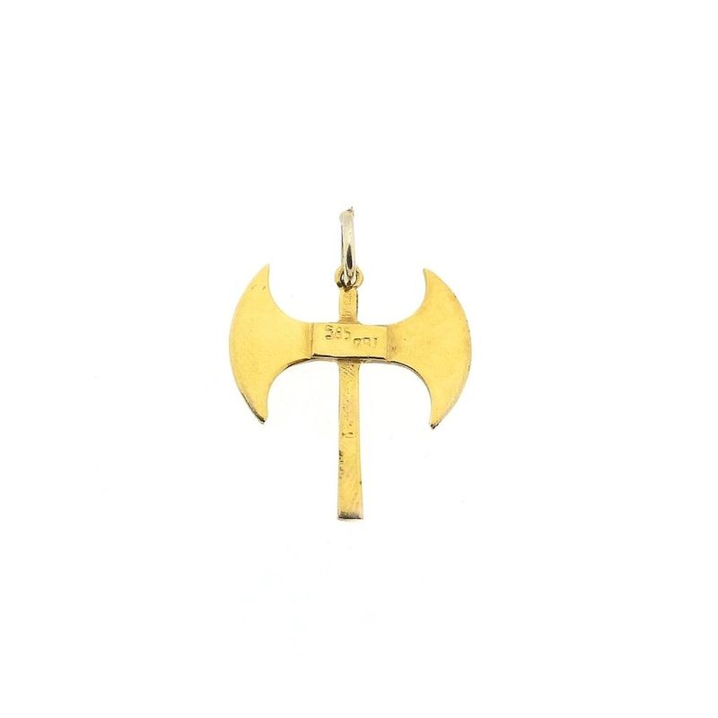 Image 3 of Golden pendant of a labrys