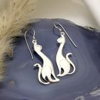Image 2 of Silver earrings | Siamese