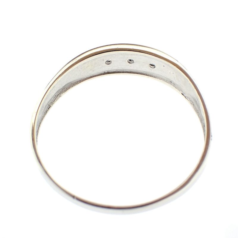 Image 6 of 8 carat row ring with diamonds; 0.015 ct.