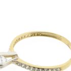 Image 6 of Gold engagement ring with zirconia