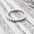 Image 2 of White gold sliding ring with balls