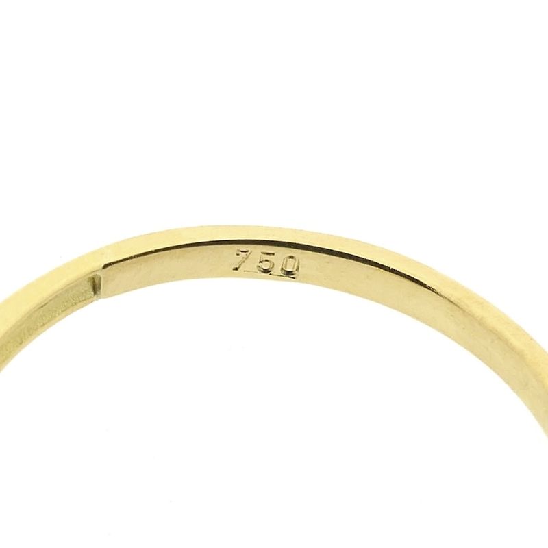 Image 5 of Gold solitaire ring with diamond; 0.005 ct.