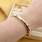 Image 8 of Two-tone gold bar bracelet