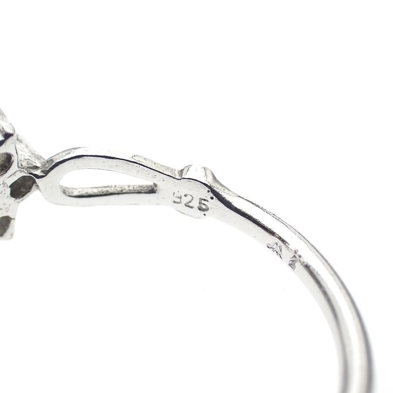 Image 7 of Silver entourage ring with zirconia