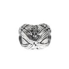 Image 6 of Pandora charm; Silver; Winged Heart