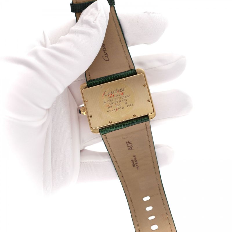 Afbeelding 6 van Cartier Tank Divan Automatic 'Large' W6300856 2603; 18ct. Gouden Horloge