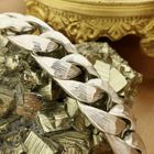 Image 9 of White gold gourmet link bracelet