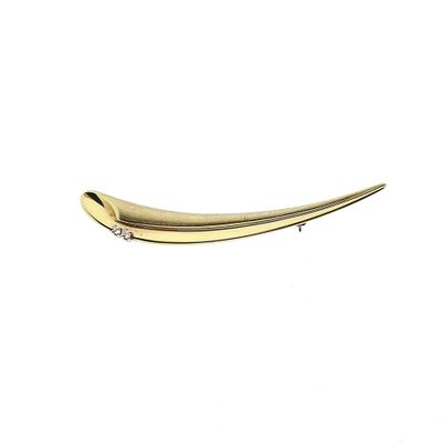 Afbeelding 1 van Gouden broche met zirconia