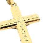 Image 8 of Bicolor Gold Pendant of a Cross with Corpus