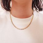 Image 4 of Tricolor gold men's necklace.